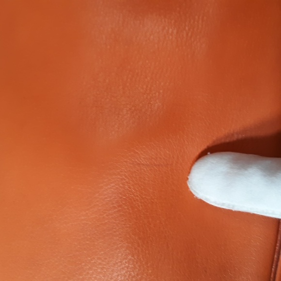 Celine Boogie Orange Leather Handbag - Picture 14 of 16